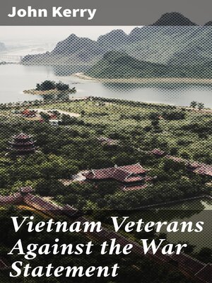 cover image of Vietnam Veterans Against the War Statement